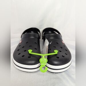 NWT Crocs Black Crocband Clog Sandals Men's Size 13